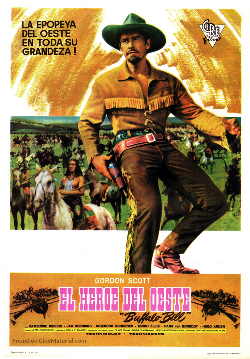 Buffalo Bill, l&#039;eroe del far west - Spanish Movie Poster