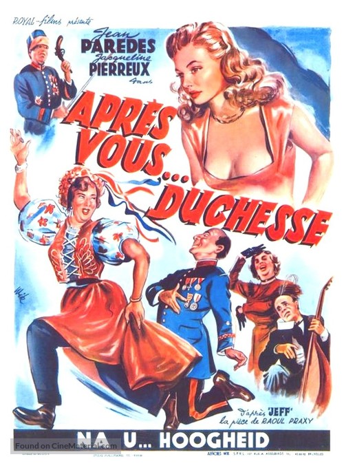 Apr&egrave;s vous, duchesse - French Movie Poster