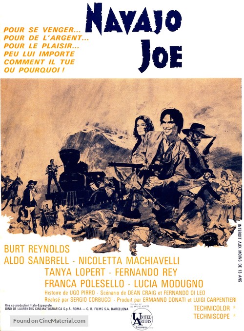 Navajo Joe - French Movie Poster