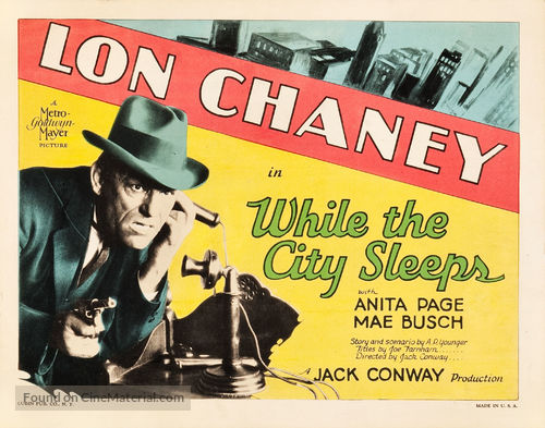 While the City Sleeps - Movie Poster