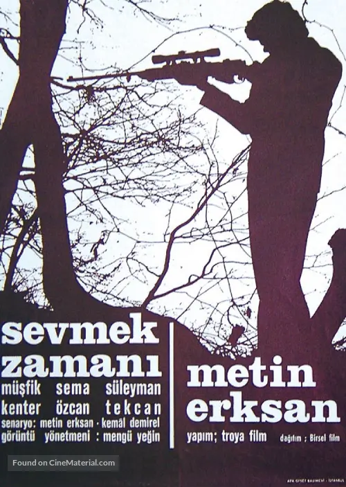 sevmek zamani 1965 turkish movie poster