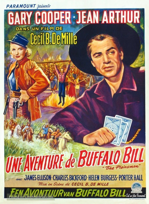 The Plainsman - Belgian Movie Poster