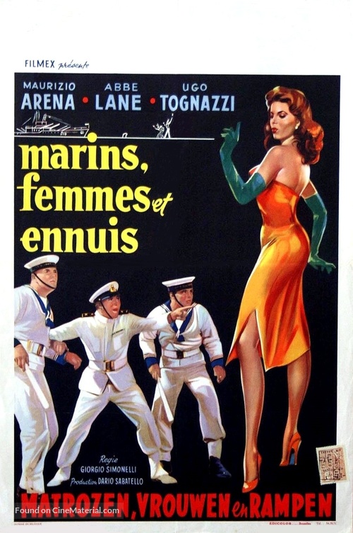 Marinai, donne e guai - Belgian Movie Poster