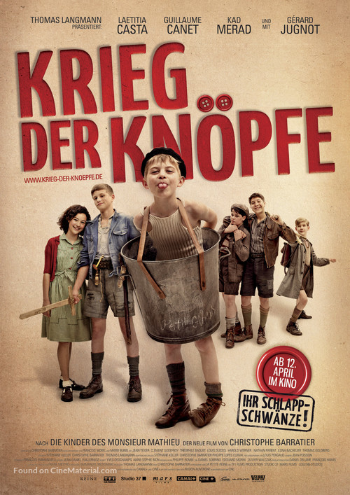 La nouvelle guerre des boutons - German Movie Poster