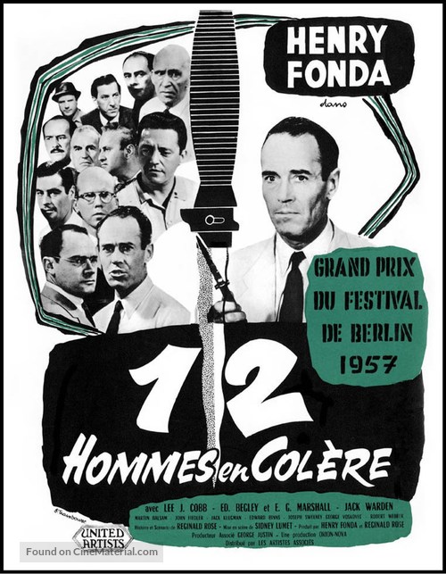 12 Angry Men - French Movie Poster