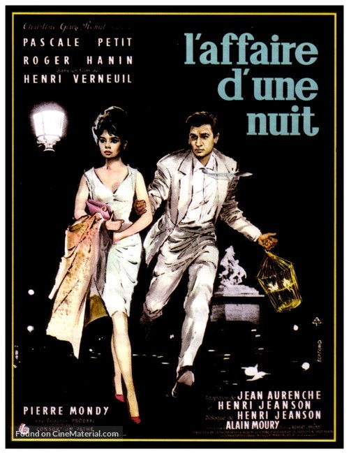 Affaire d&#039;une nuit, L&#039; - French Movie Poster