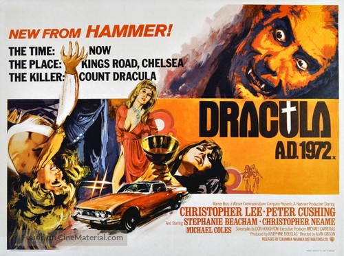 Dracula A.D. 1972 - British Movie Poster