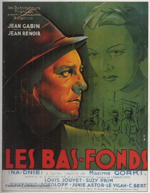 Les bas-fonds - French Movie Poster