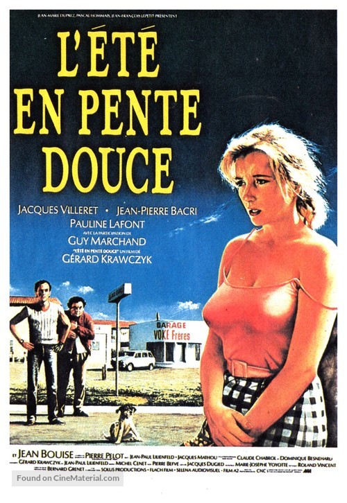 L&#039;&eacute;t&eacute; en pente douce - French Movie Poster