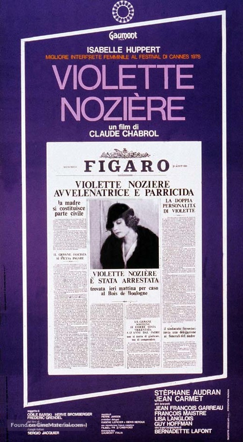 Violette Nozi&eacute;re - Italian Movie Poster