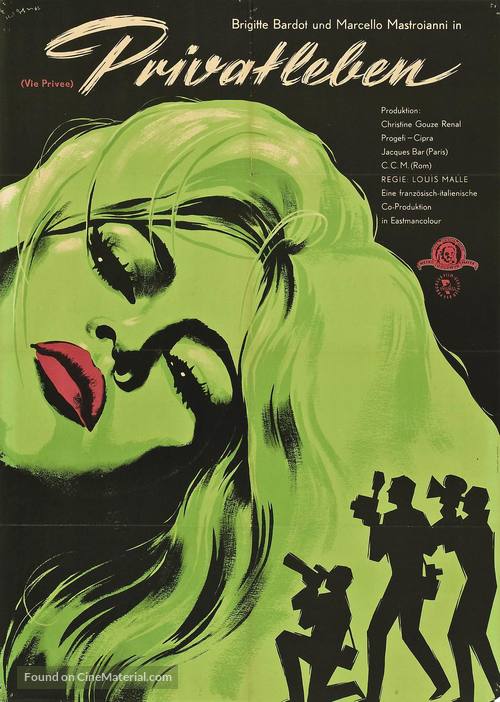 Vie priv&eacute;e - German Movie Poster