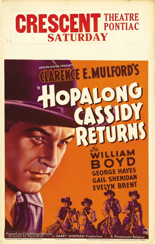 Hopalong Cassidy Returns - Movie Poster