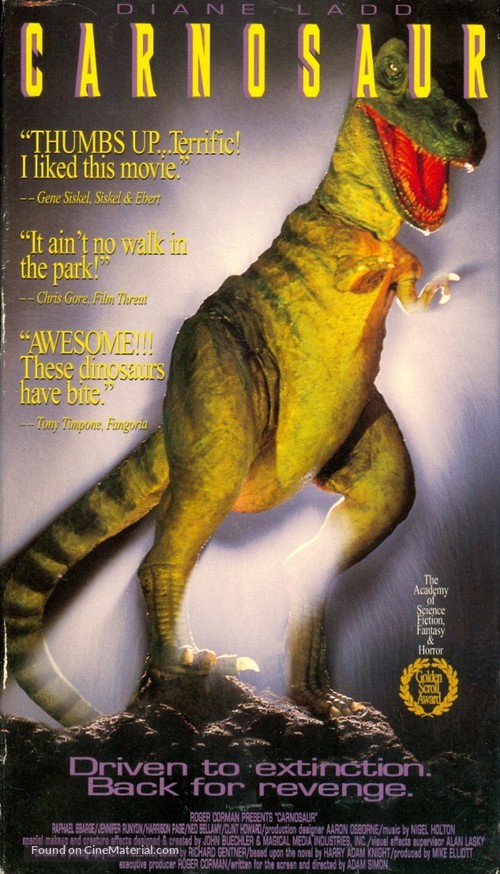 Carnosaur - VHS movie cover