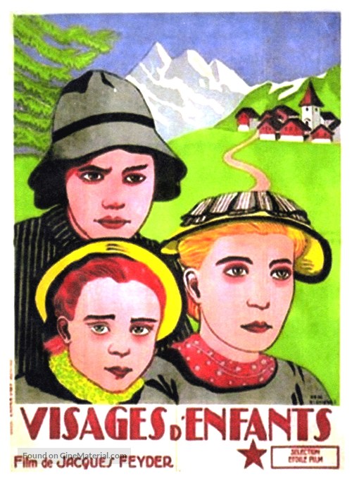 Visages d&#039;enfants - French Movie Poster