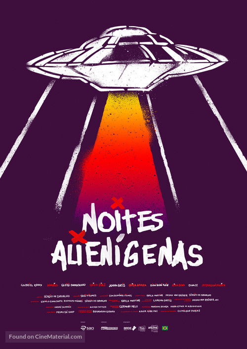 Noites Alien&iacute;genas - Brazilian Movie Poster