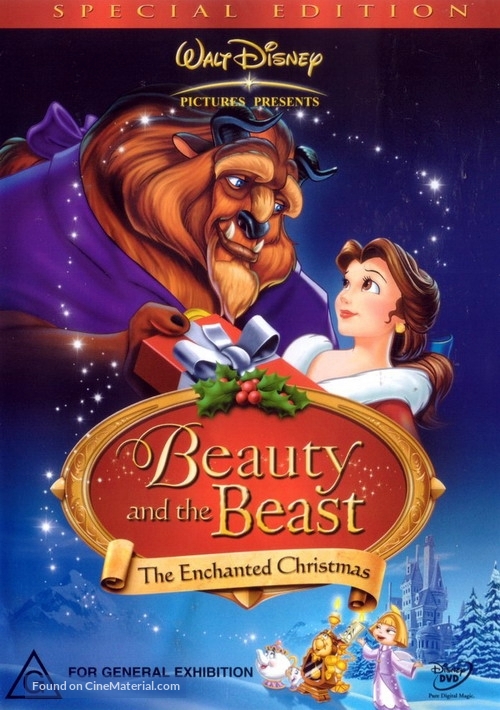 Beauty and the Beast: The Enchanted Christmas - Australian DVD movie cover