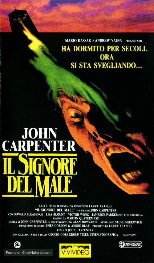 Prince of Darkness - Italian VHS movie cover