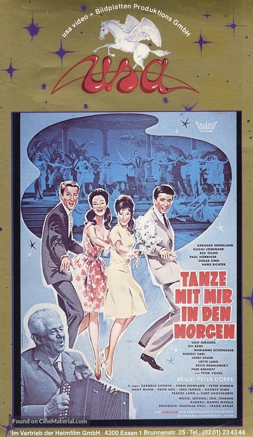 Tanze mit mir in den Morgen - German VHS movie cover