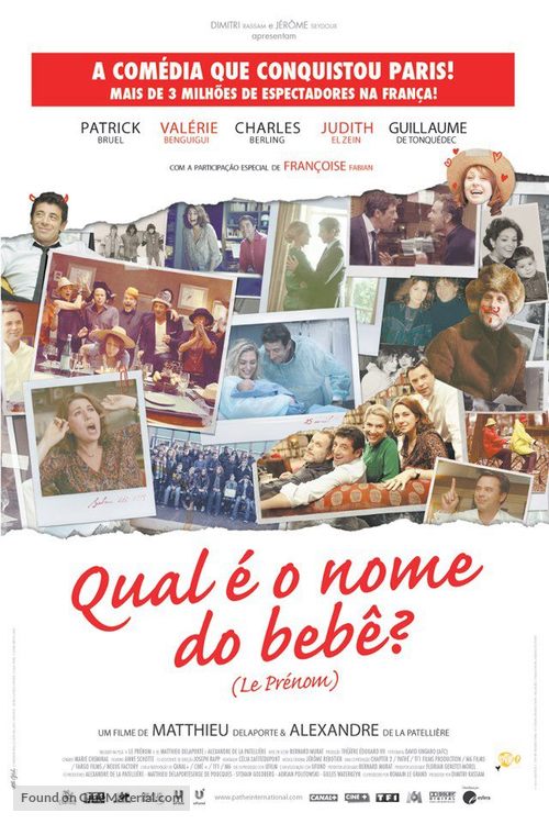 Le pr&eacute;nom - Brazilian Movie Poster