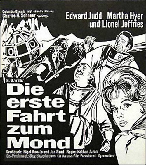 First Men in the Moon - German Movie Poster