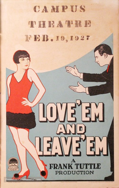 Love &#039;Em and Leave &#039;Em - Movie Poster