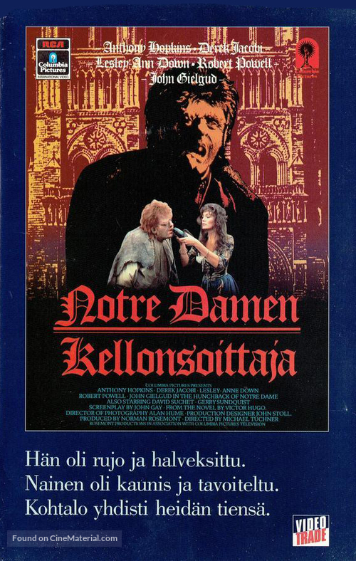 The Hunchback of Notre Dame - Finnish VHS movie cover