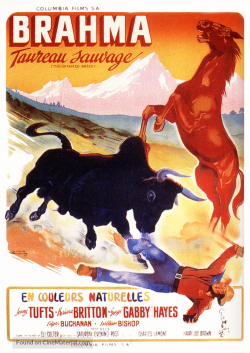 The Untamed Breed - French Movie Poster