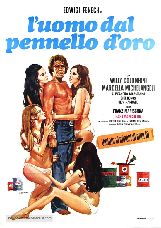 Der Mann mit dem goldenen Pinsel - Italian Movie Poster