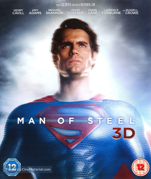 Man of Steel - British Blu-Ray movie cover