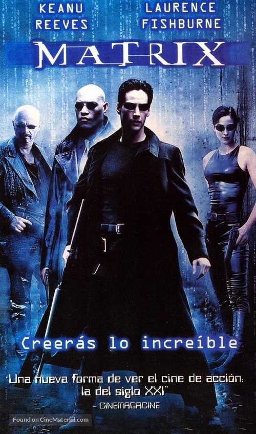 The Matrix - Spanish VHS movie cover