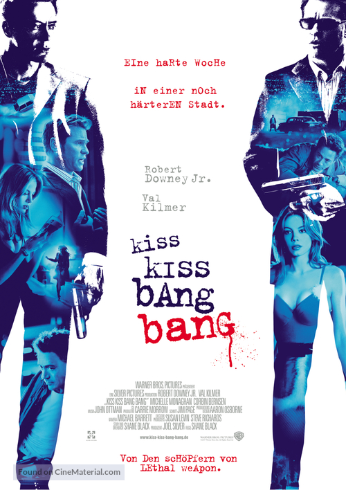 Kiss Kiss Bang Bang - German Movie Poster