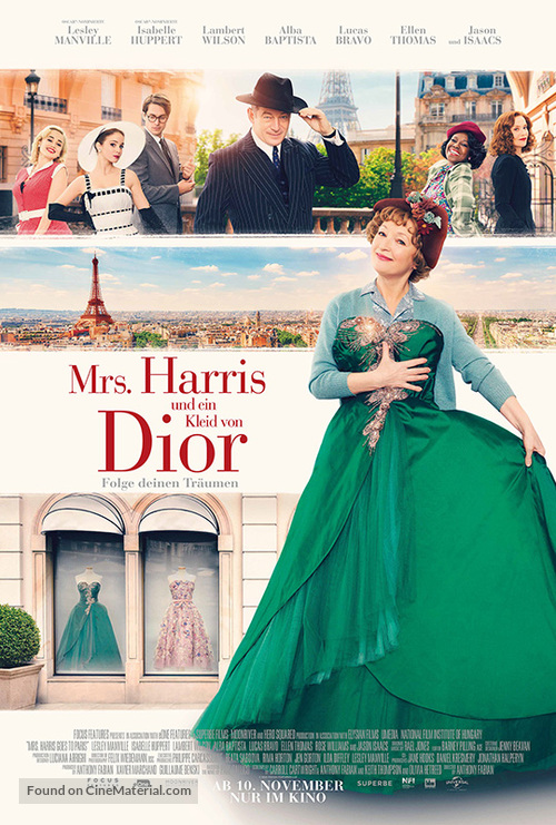 Mrs. Harris Goes to Paris - Austrian Movie Poster