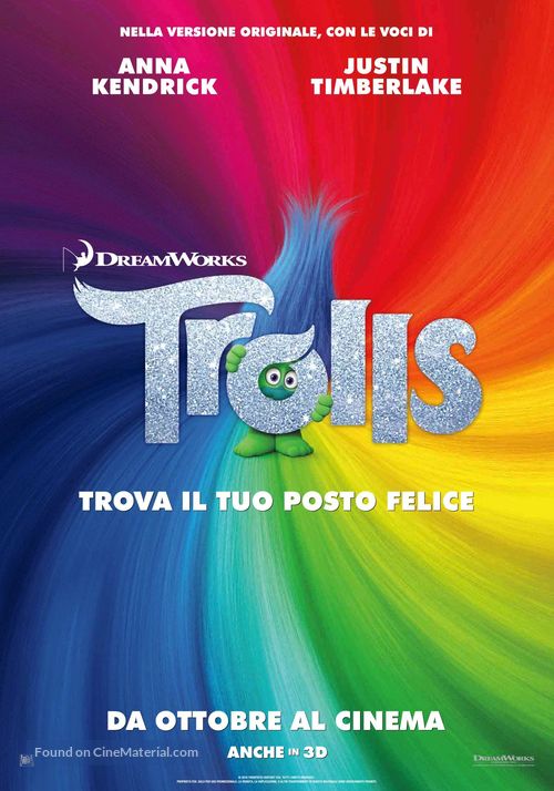 Trolls - Italian Movie Poster