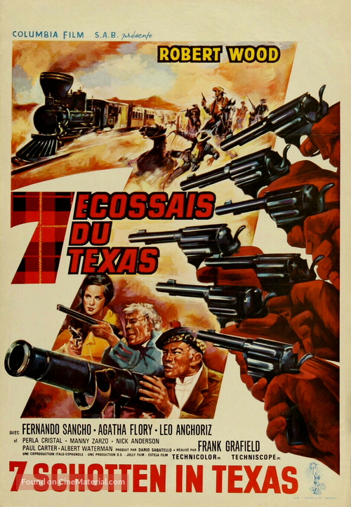Sette pistole per i MacGregor - Belgian Movie Poster