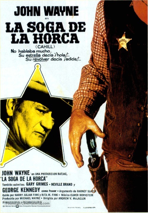 Cahill U.S. Marshal - Spanish Movie Poster