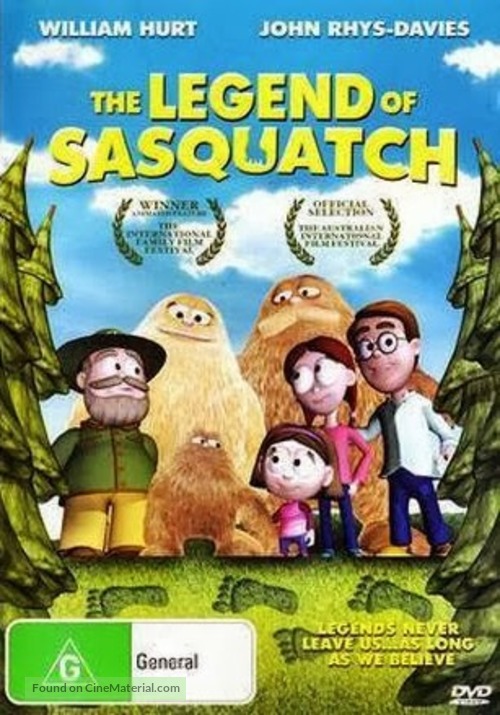 The Legend of Sasquatch - Australian DVD movie cover