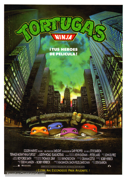 Teenage Mutant Ninja Turtles - Spanish Movie Poster