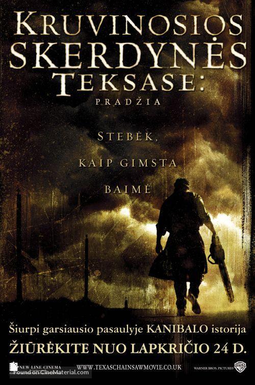 The Texas Chainsaw Massacre: The Beginning - Lithuanian Movie Poster
