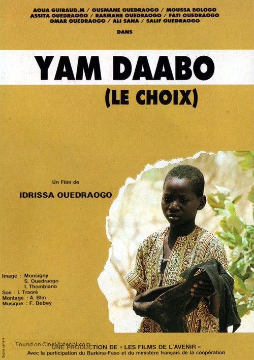 Yam Daabo - French Movie Poster