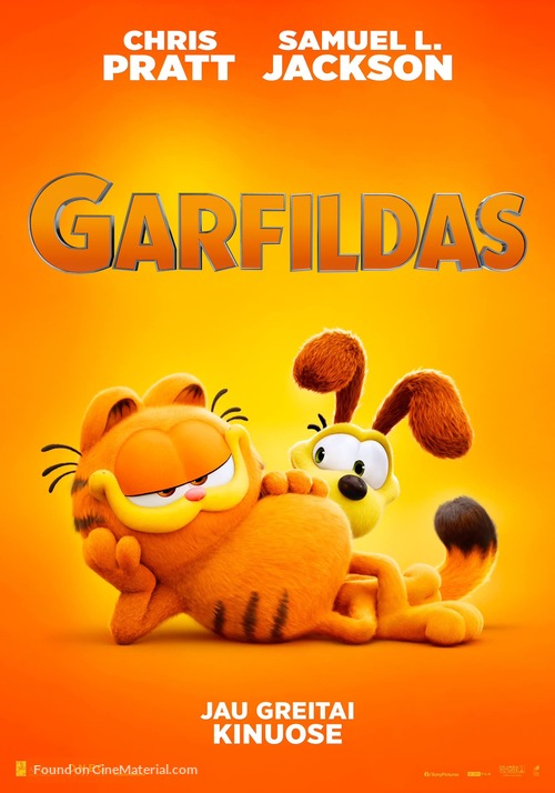 The Garfield Movie - Lithuanian Movie Poster