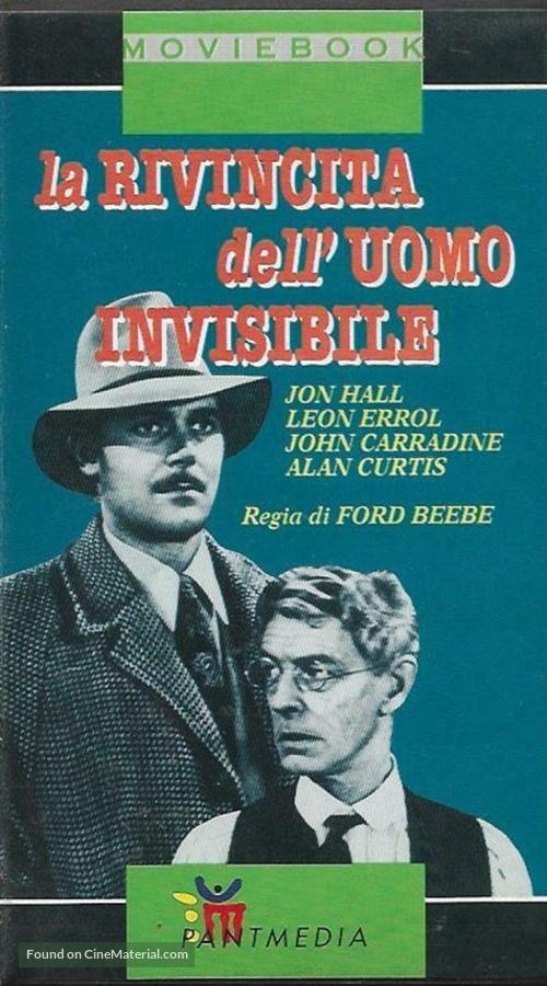 The Invisible Man&#039;s Revenge - Italian VHS movie cover