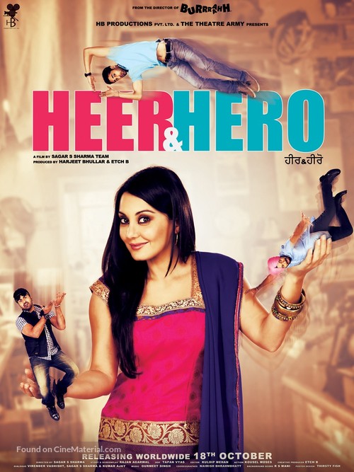 Heer &amp; Hero - Indian Movie Poster