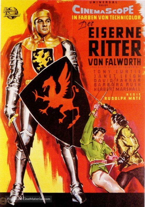 The Black Shield of Falworth - German Movie Poster