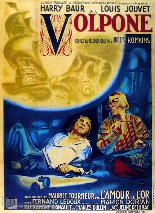 Volpone - French Movie Poster