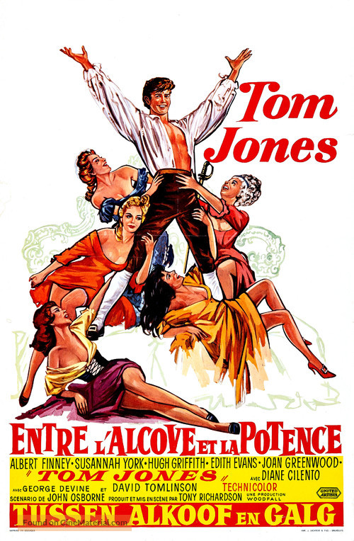 Tom Jones - Belgian Movie Poster