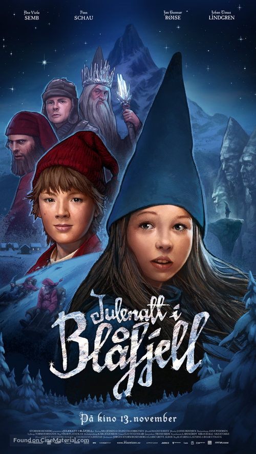 Julenatt i Bl&aring;fjell - Norwegian Movie Poster