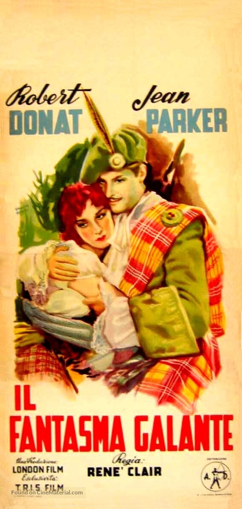 The Ghost Goes West - Italian Movie Poster