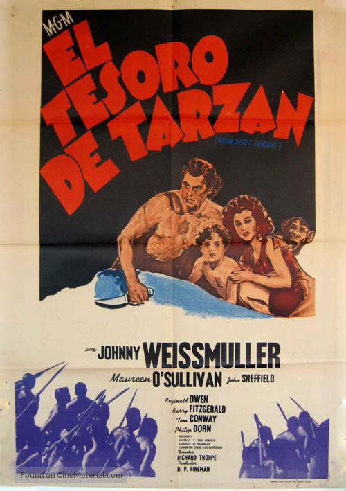 Tarzan&#039;s Secret Treasure - Spanish Movie Poster