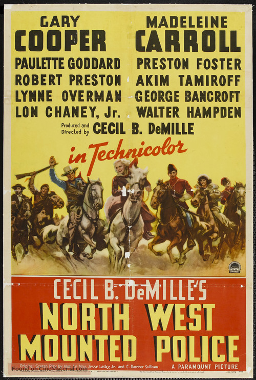 North West Mounted Police - Movie Poster