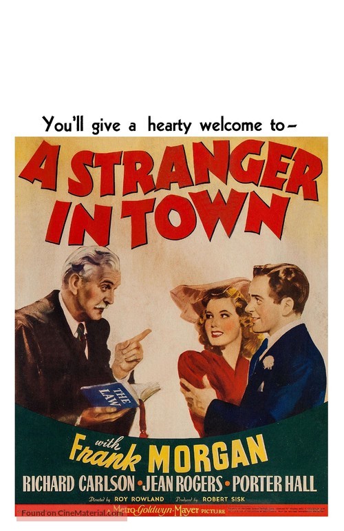 A Stranger in Town - Movie Poster